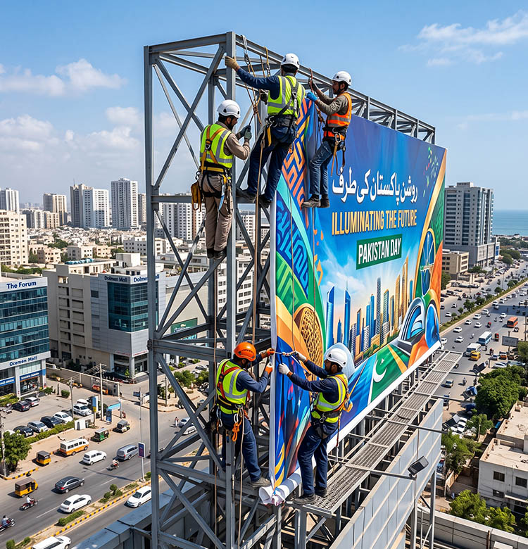 Outdoor Media Installation